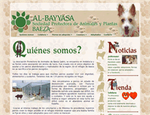 Tablet Screenshot of animalesdebaeza.org